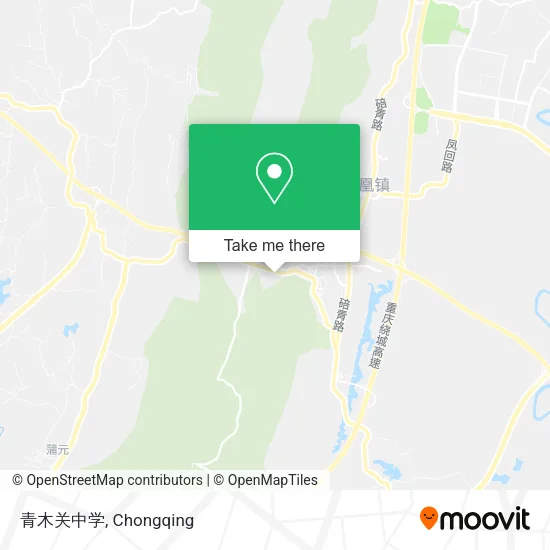 青木关中学 map