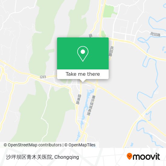 沙坪坝区青木关医院 map