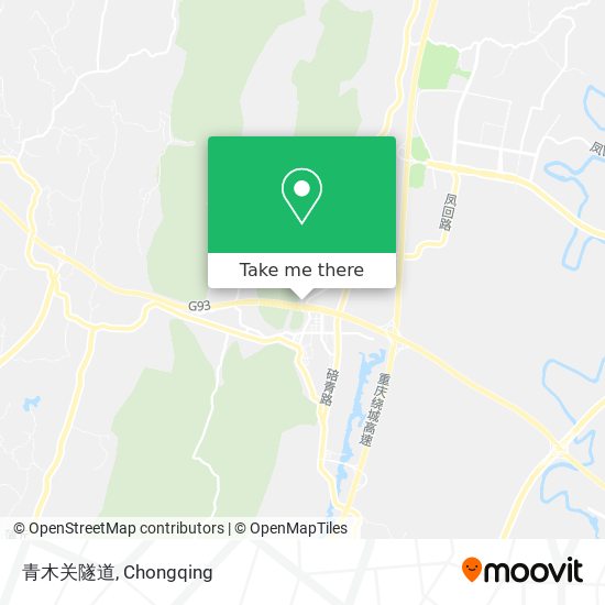 青木关隧道 map