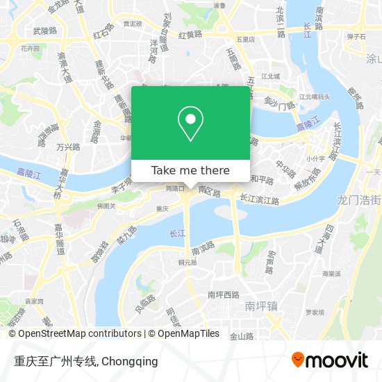 重庆至广州专线 map