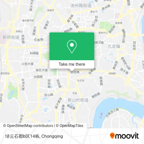 绿云石都b区14栋 map