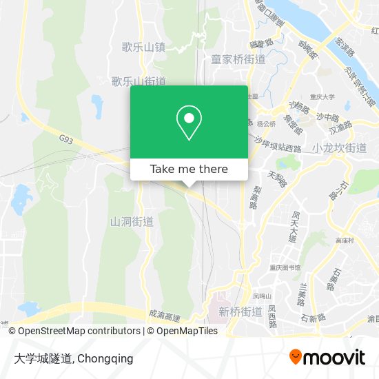 大学城隧道 map