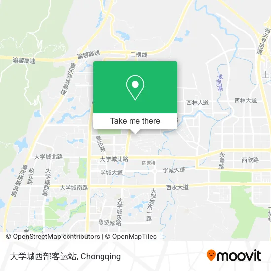 大学城西部客运站 map