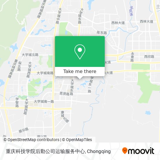 重庆科技学院后勤公司运输服务中心 map