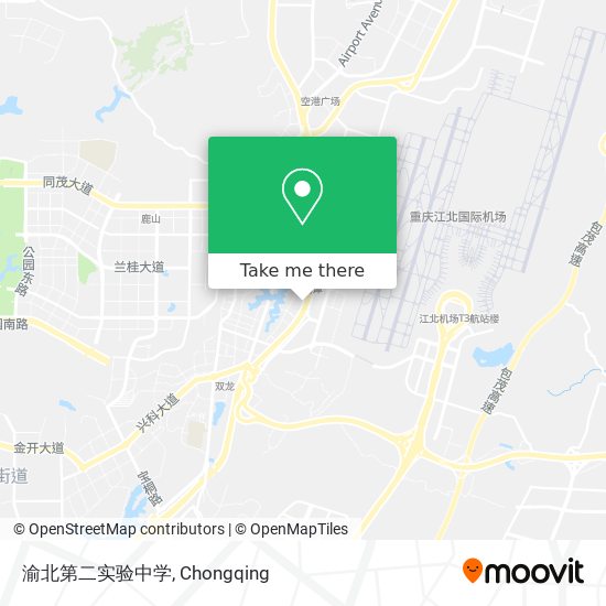 渝北第二实验中学 map