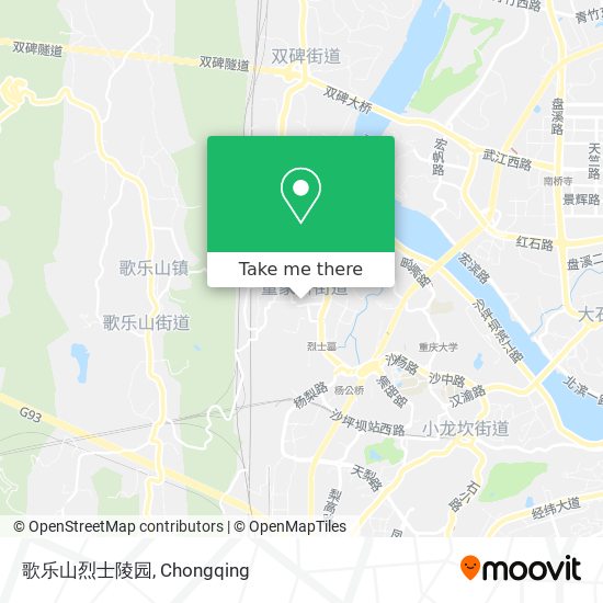 歌乐山烈士陵园 map