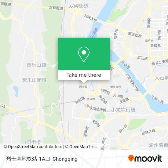 烈士墓地铁站-1A口 map