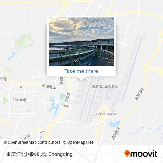 重庆江北国际机场 map