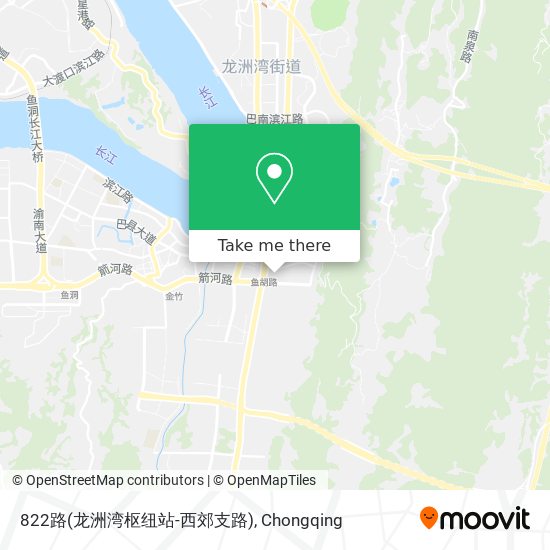 822路(龙洲湾枢纽站-西郊支路) map