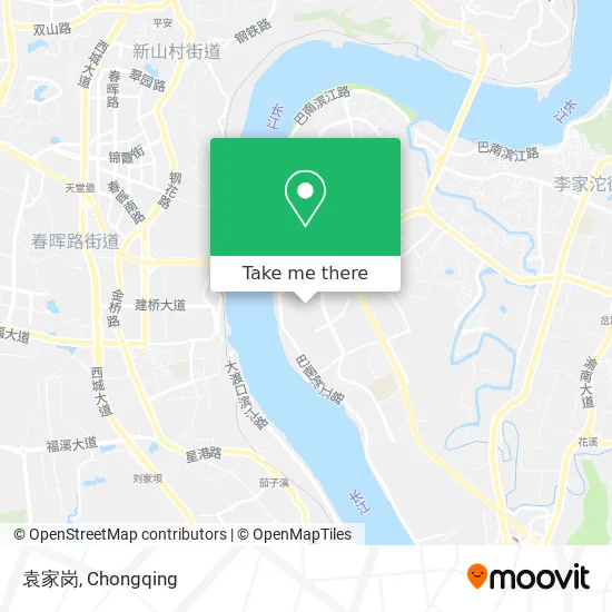 袁家岗 map
