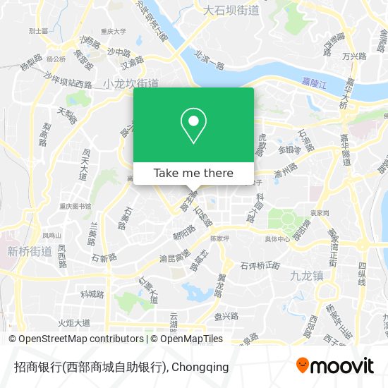招商银行(西部商城自助银行) map