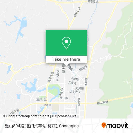 璧山804路(北门汽车站-梅江) map
