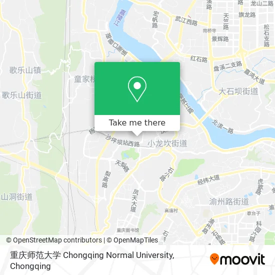 重庆师范大学 Chongqing Normal University map