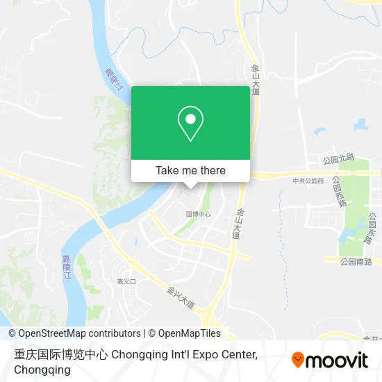 重庆国际博览中心 Chongqing Int'l Expo Center map