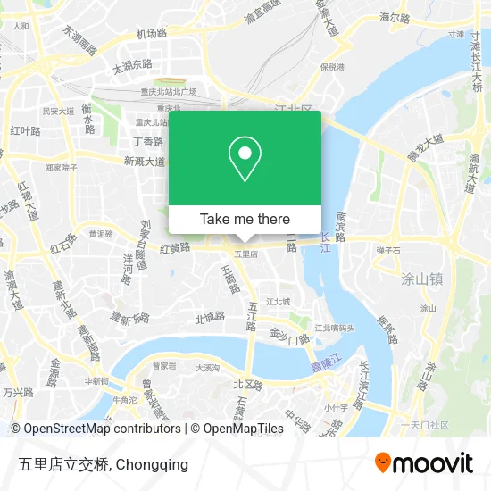 五里店立交桥 map