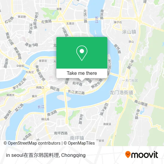 in seoul在首尔韩国料理 map