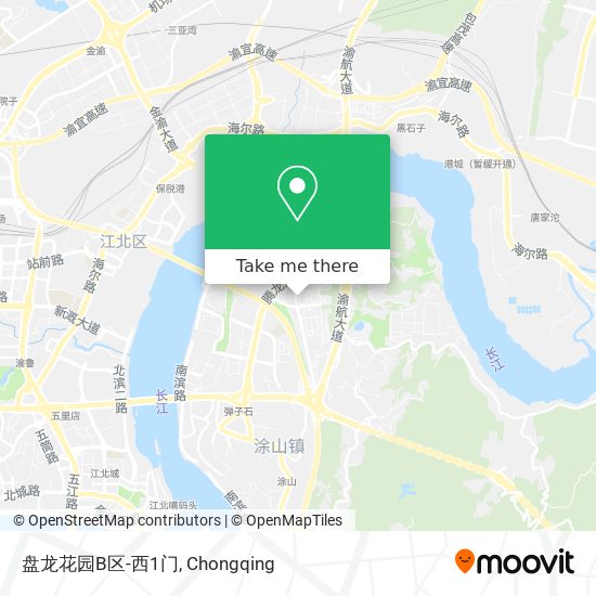 盘龙花园B区-西1门 map