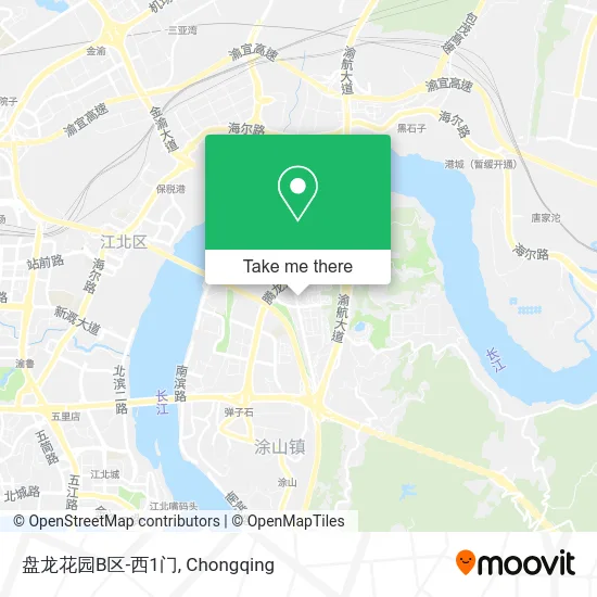 盘龙花园B区-西1门 map