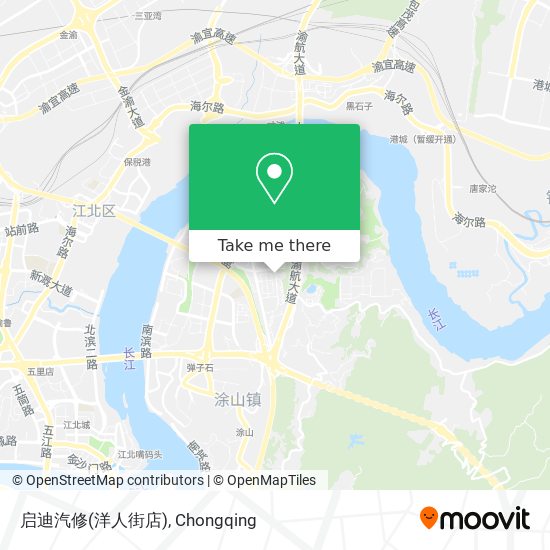 启迪汽修(洋人街店) map