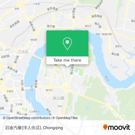 启迪汽修(洋人街店) map