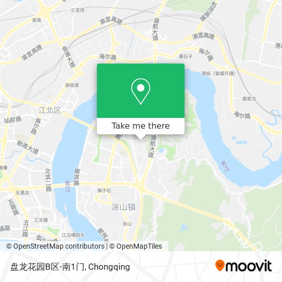 盘龙花园B区-南1门 map