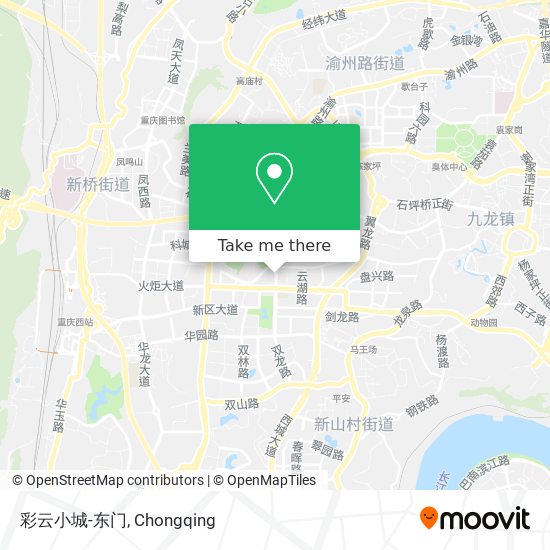 彩云小城-东门 map