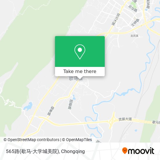 565路(歇马-大学城美院) map
