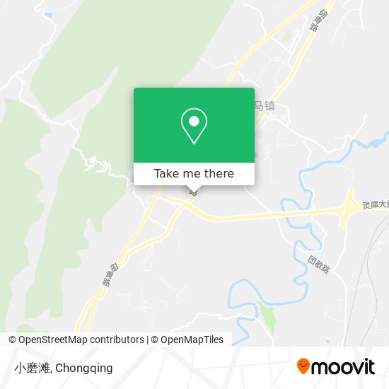 小磨滩 map