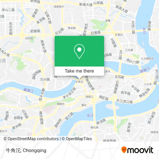 牛角沱 map