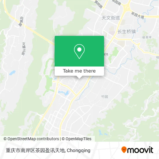 重庆市南岸区茶园盈讯天地 map