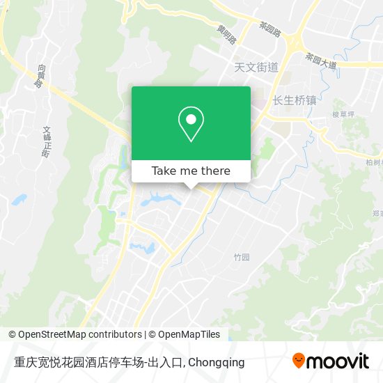 重庆宽悦花园酒店停车场-出入口 map
