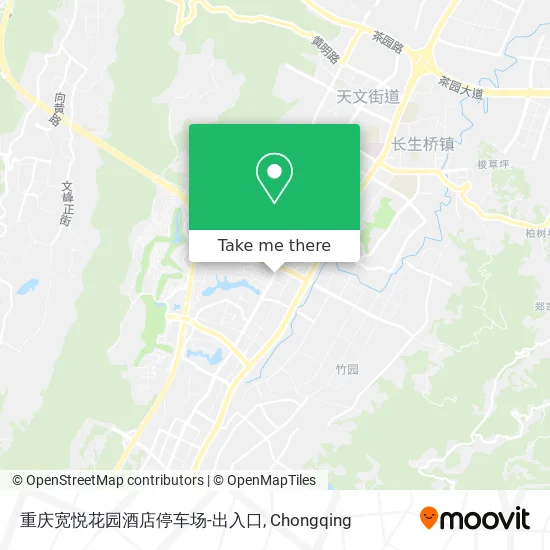 重庆宽悦花园酒店停车场-出入口 map