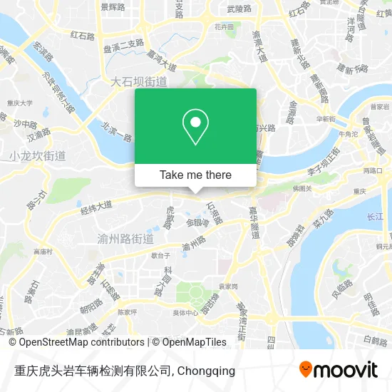 重庆虎头岩车辆检测有限公司 map