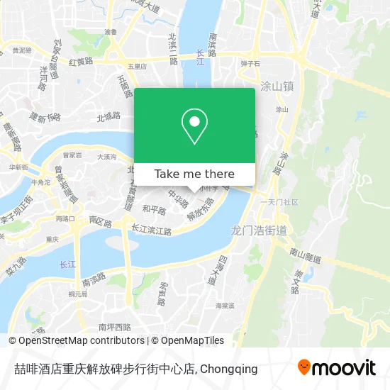 喆啡酒店重庆解放碑步行街中心店 map