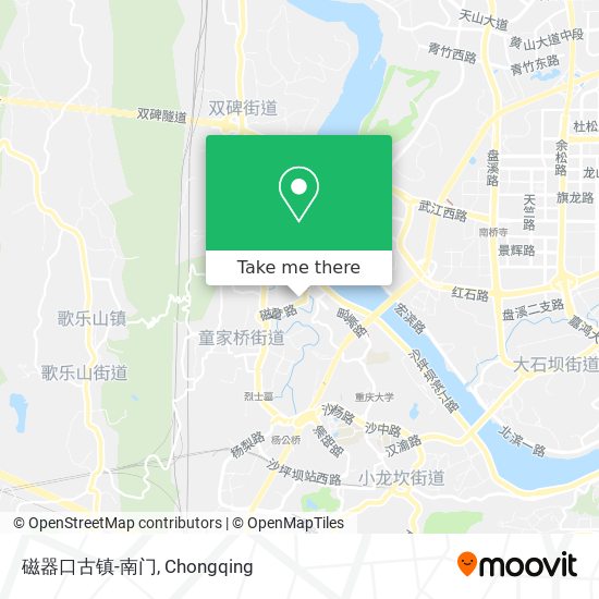 磁器口古镇-南门 map