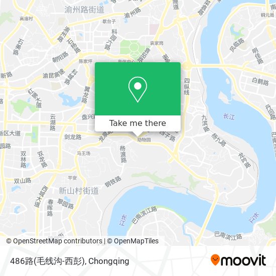486路(毛线沟-西彭) map