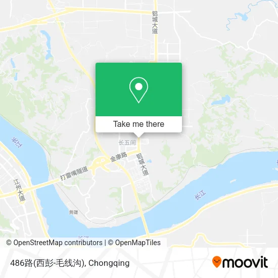 486路(西彭-毛线沟) map