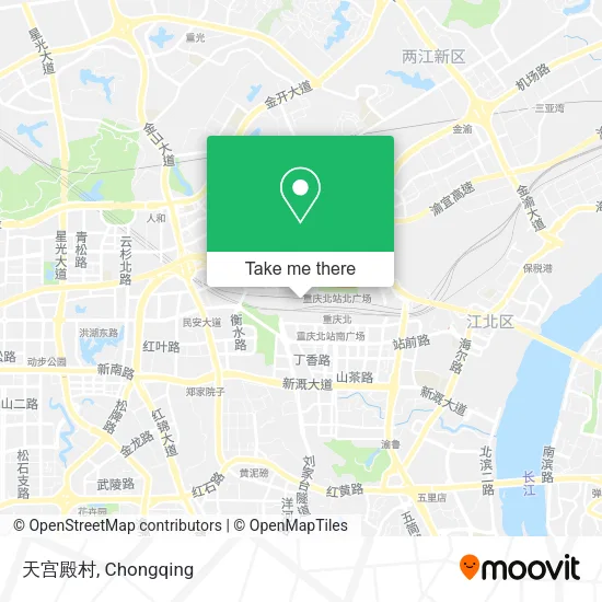 天宫殿村 map
