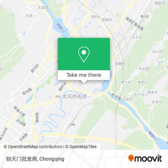 朝天门批发商 map
