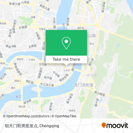 朝天门鞋类批发点 map
