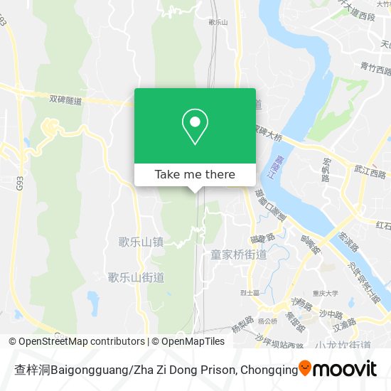 查梓洞Baigongguang / Zha Zi Dong Prison map