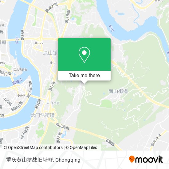 重庆黄山抗战旧址群 map