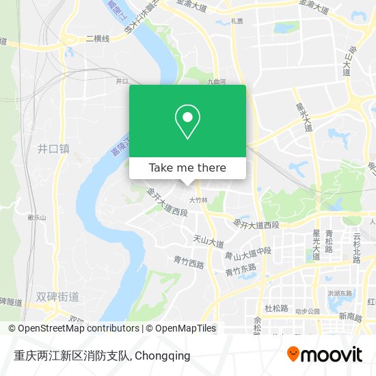 重庆两江新区消防支队 map
