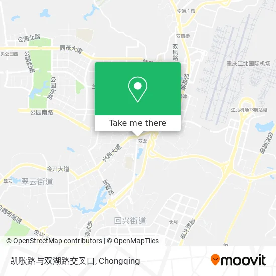 凯歌路与双湖路交叉口 map