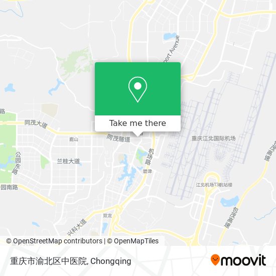 重庆市渝北区中医院 map