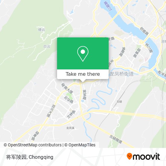 将军陵园 map