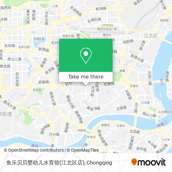 鱼乐贝贝婴幼儿水育馆(江北区店) map