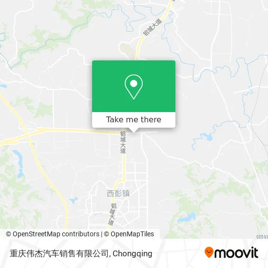 重庆伟杰汽车销售有限公司 map