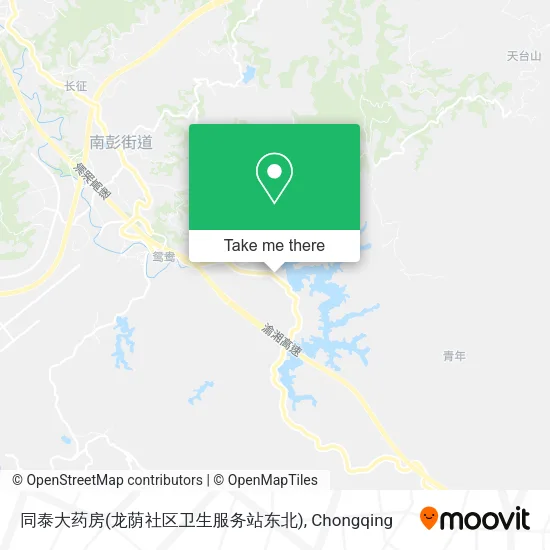 同泰大药房(龙荫社区卫生服务站东北) map