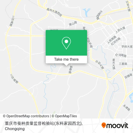 重庆市蚕种质量监督检验站(东科家园西北) map